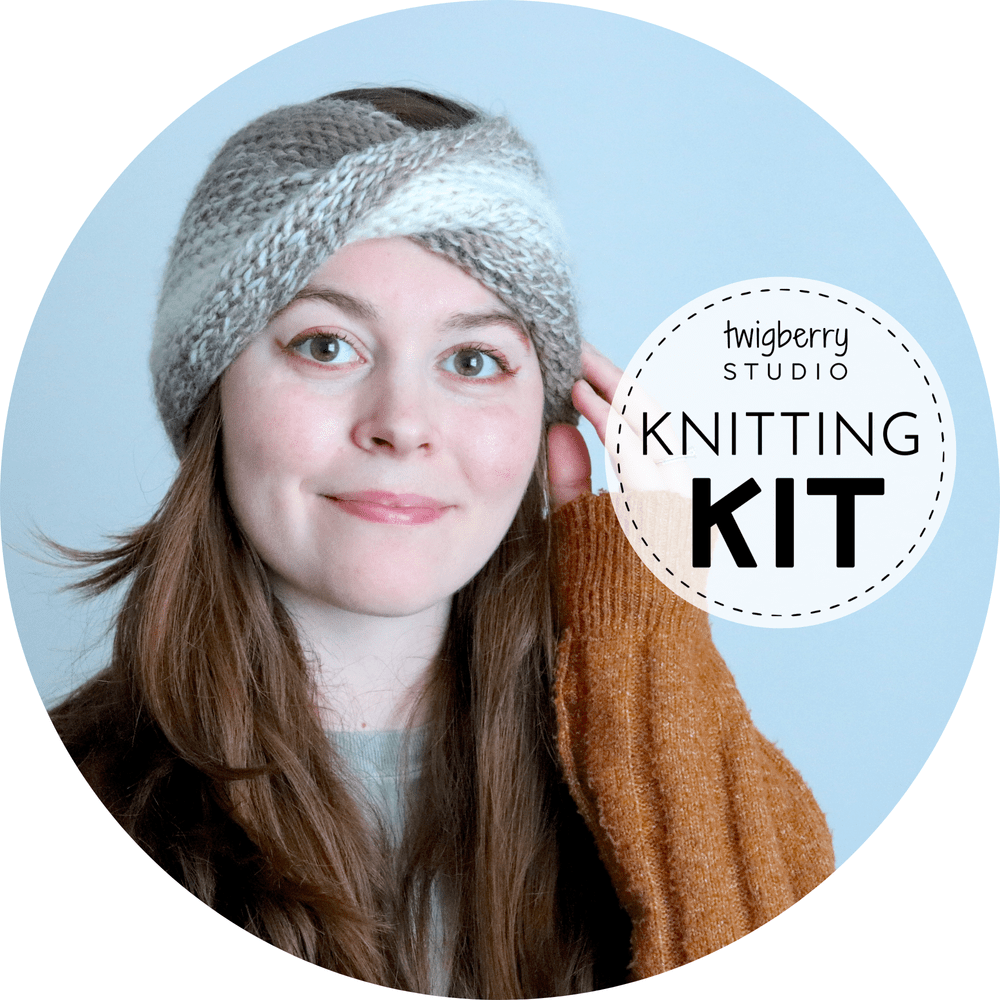 Chic Twisted Turban KNITTING KIT + VIDEO CLASS — TwigBerryStudio
